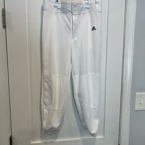 adidas Kids White Baseball Pants